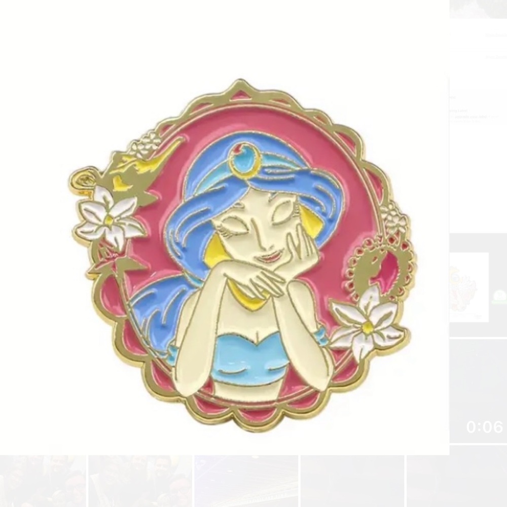 Princess Jasmine Pin - Picture 2 of 4